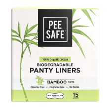 Pee Safe 100% Organic Cotton, Biodegradable Panty Liners