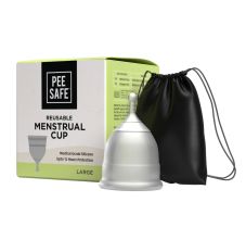Pee Safe Reusable Menstrual Cup with Medical Grade Silicone for Women Extra Small 1 Piece