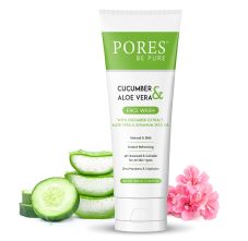PORES Be Pure Cucumber & Aloe Vera Face Wash With Cucumber Extract, Aloe Vera & Geranium Seed Oil 100 ml