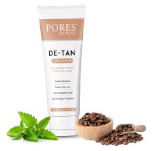 PORES Be Pure De-Tan Face Scrub With Yogurt Extract, Coffee Oil & Mint 100 gm