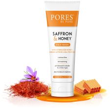 PORES Be Pure Saffron & Honey Face Wash With Hydrolyzed Honey, Indian Saffron & Milk Proteins 100 gm