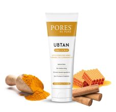 PORES Be Pure Ubtan Face Scrub With Hydrolyzed Honey, Turmeric & Sandalwood 100 gm