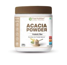 Pure Nutrition Acacia Powder 250g – 100% Pure Acacia Gum Prebiotic Fibre Supplement
