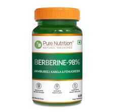 Pure Nutrition Berberine 98% Tablets – 60 Veg Tablets – Herbal Metabolic Support