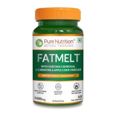 Pure Nutrition FatMelt Capsules – Garcinia Cambogia L-Carnitine Apple Cider Vinegar – 60 Veg Capsules