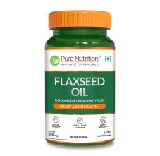 Pure Nutrition Flaxseed Oil Omega 3-6-9 1000mg – 120 Capsules – Plant Based