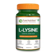 Pure Nutrition L-Lysine 1000mg – 120 Veg Capsules