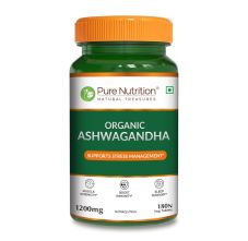 Pure Nutrition Organic Ashwagandha – 180 Veg Tablets