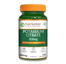 Pure Nutrition Potassium Citrate 800mg – 120 Veg Capsules