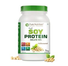 Pure Nutrition Soy Protein Isolate Powder 1kg – Unflavoured