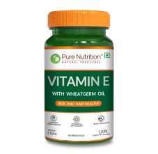 Pure Nutrition Vitamin E 510mg with Wheatgerm Oil – 120 Liquid Capsules
