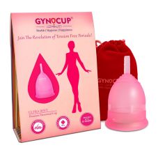 Gynocup Reusable Menstrual Cup for Women  With Pouch Small