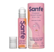 Sanfe Feminine Cramp Relief Roll On for instant relief from period pain