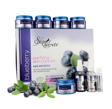Skin Secrets Blueberry Purifying Skin Care Kit Age Refresh 410 gm