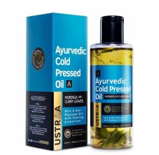 Ustraa Ayurvedic Cold Pressed Oil With Moringa & Curry Leaves