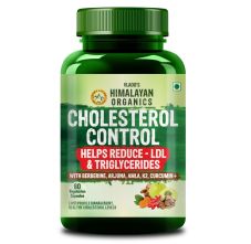 Vlado's Himalayan Organics Cholesterol Support Capsules with Arjuna, Amla & Berberine – 60 Veg Capsules