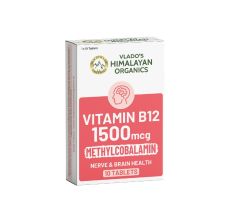 Vlado's Himalayan Organics Vitamin B12 1500 mcg Tablets (Methylcobalamin) – 10 Tablets