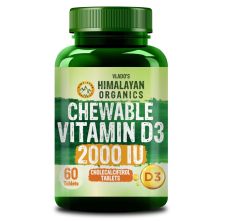 Vlado's Himalayan Organics Vitamin D3 2000 IU Chewable Tablets (Orange Flavour) – 60 Tablets