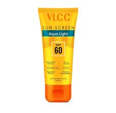   VLCC Aqua Light Sunscreen Gel SPF 60 PA++++, Non-Greasy, No White Cast, Ultra UV Protection - 30g 