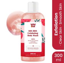 WildOak AHA BHA Exfoliating Body Wash | 300ml