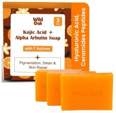 WildOak Brightening & DeTan Body Soap | Pack of 1 x 3 pcs