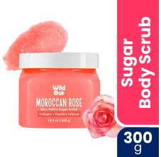 WildOak Moroccan Rose Sugar Body Scrub | 300g