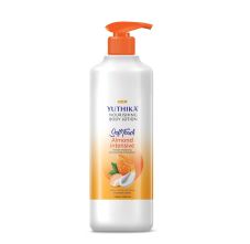 Yuthika Almond Soft Touch Body Lotion for Women & Men, Hydrating, Non-Greasy, (1000ml)