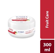 Yuthika Fruit care Light Moisturizer Cream 300ml | Non Sticky, Instant Hydration, Deep Nourishment | For Face, Hand & Body | All Skin Types